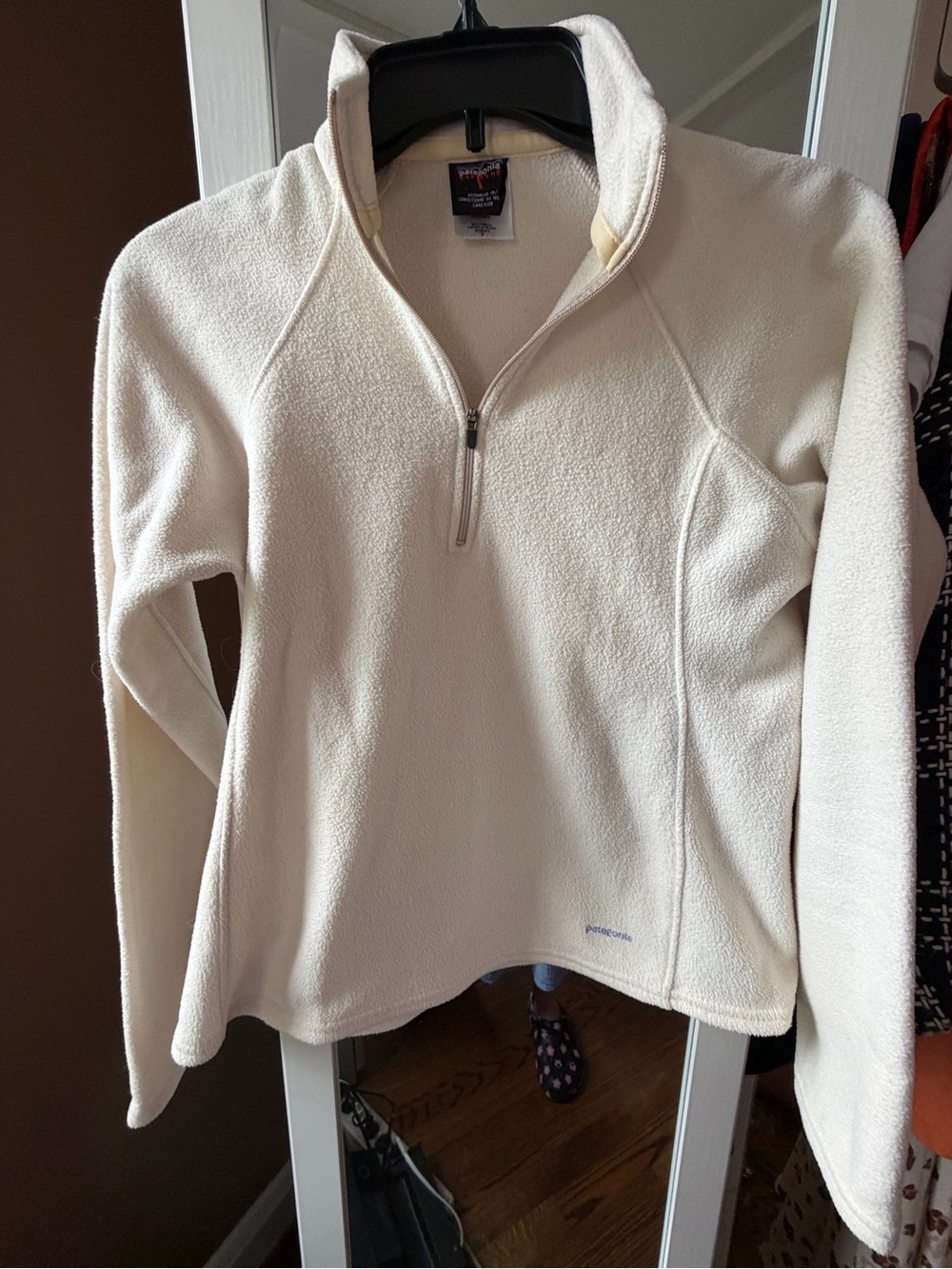 Patagonia Cream Half-Zip Fleece Pullover